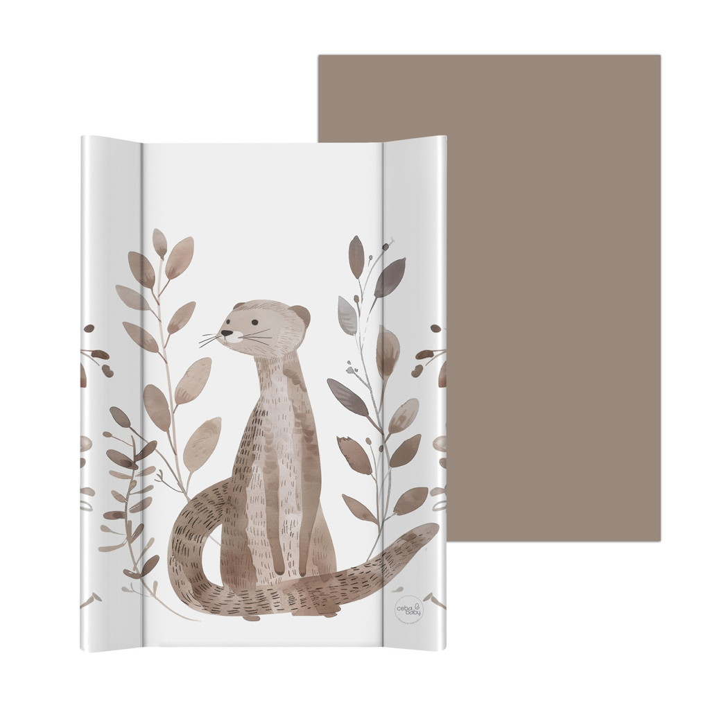 CEBA BABY Podložka prebaľovacia 2-hranná mäkká (50x70) Basic Clever Otter